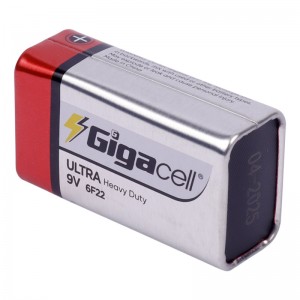 باتری کتابی Gigacell Ultra Heavy Duty 6F22 9V شرینک