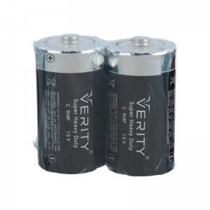 باتری دوتایی متوسط Verity Super Heavy Duty R14P 1.5V C شرینک