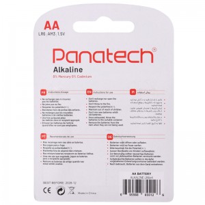 باتری چهارتایی قلمی Panatech Alkaline LR6 1.5V AA