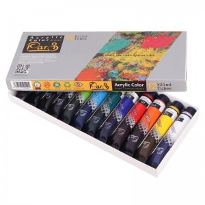 رنگ اکریلیک 12 رنگ پارس