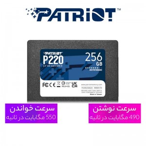 حافظه SSD پاتریوت Patriot P220 256GB