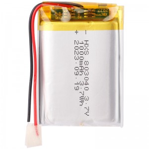 باتری لیتیوم 1000mAh 7*30*43mm 803040