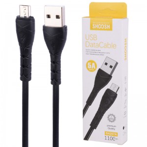 کابل میکرو یو اس بی فست شارژ Shoosh SH207A 5A 1.1m