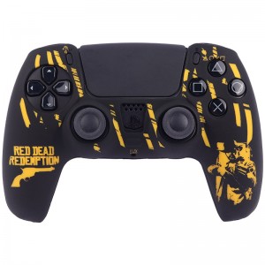 روکش دسته بازی PS5 طرح Red Dead Redemption مشکی زرد کد 1
