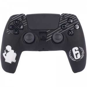 روکش دسته بازی PS5 طرح Rainbow Six زمینه مشکی