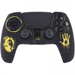 روکش دسته بازی PS5 طرح Death Stranding زمینه مشکی زرد