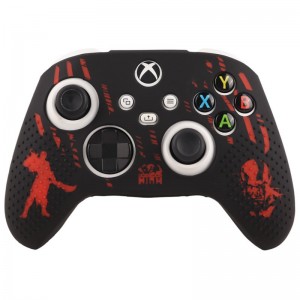 روکش دسته بازی Xbox X/S طرح God of War زمینه مشکی قرمز