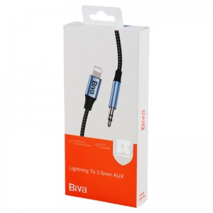 کابل تبدیل Lightning به AUX بیوا AUX-08L طول 1 متر