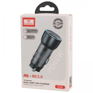 شارژر فندکی فست شارژ Earldom ES-CC34 3A QC3.0 PD 25W