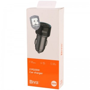 شارژر فندکی فست شارژ Biva CC-37 3A PD 25W