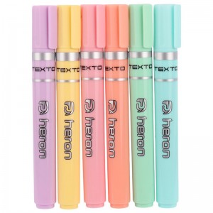 ماژیک هایلایت پاستلی هرون Heron Texto Pastel بسته 6 عددی
