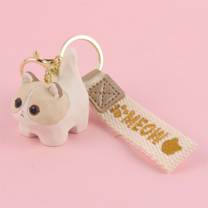 جاکلیدی سنگی طرح گربه شکمو