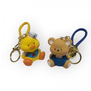 جاکلیدی سنگی طرح اردک و خرس