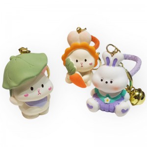 جاکلیدی سنگی طرح خرگوش تپل