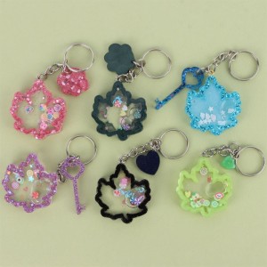 جاکلیدی رزینی آکواریومی طرح برگ