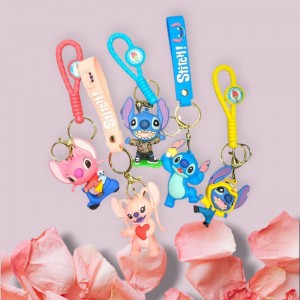 جاکلیدی سیلیکونی گلد طرح استیچ