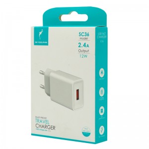 شارژر دیواری 12 وات اسکای دلفین SC36 2.4A