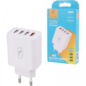 شارژر دیواری 20 وات اسکای دلفین SC40 QC3.0 PD 3A