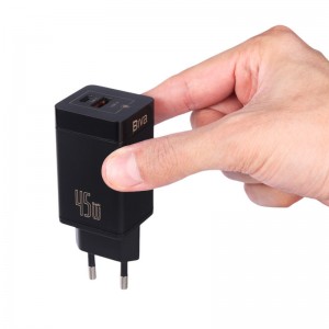 شارژر دیواری 45 وات بیوا HC-15 GaN QC3.0 PD 3A