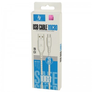کابل میکرو یو اس بی فست شارژ HY HY-C5 2A QC 1m