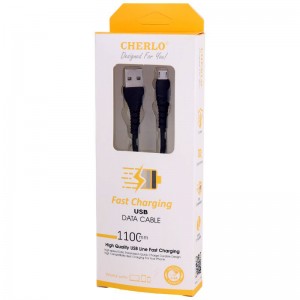 کابل میکرو یو اس بی فست شارژ Cherlo CH-V8 2.4A 1.1m