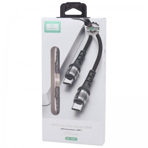 کابل تبدیل فست شارژ Earldom EC-155C Type-C To Type-C 60W 1.2m