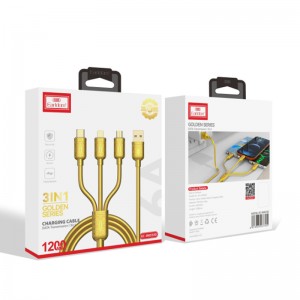 کابل 3 سر فست شارژ Earldom EC-IMC030 6A 1.2m