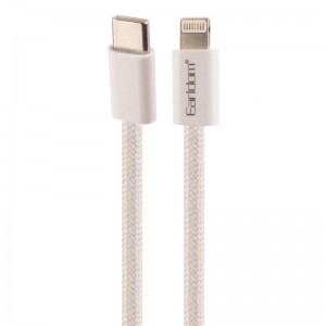 کابل تبدیل فست شارژ Earldom EC-196C-L Type-C To Lightning PD 30W 1m