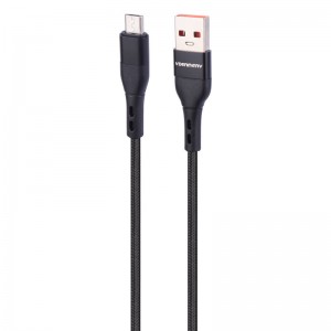 کابل میکرو یو اس بی فست شارژ Vdenmenv D60V 2.4A 0.9m