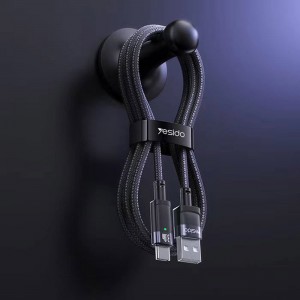 کابل تایپ سی فست شارژ Yesido CA123C 3A 1.2m