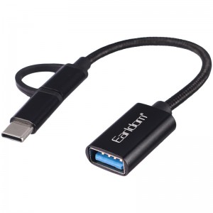 کابل تبدیل Earldom ET-OT84 OTG USB To MicroUSB / Type-C