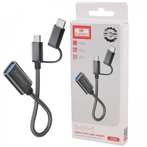 کابل تبدیل Earldom ET-OT84 OTG USB To MicroUSB / Type-C