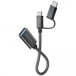 کابل تبدیل Earldom ET-OT84 OTG USB To MicroUSB / Type-C