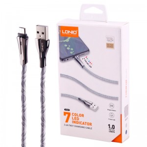 کابل میکرو یو اس بی فست شارژ Ldnio LS461 2.4A 1m