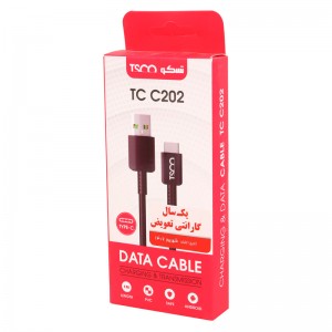 کابل تایپ سی TSCO TCC202 3A 1m