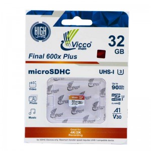 رم میکرو 32 گیگ ویکومن Vicco Final U3 A1 90MB/s بدون خشاب