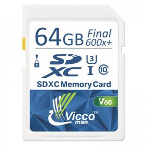 رم اس دی 64 گیگ ویکو من Vicco Man Final 600X Plus V60 U3 C10 90MB/s
