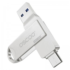 فلش 128 گیگ اوسکو Oscoo CU002 OTG Type-C USB3.1