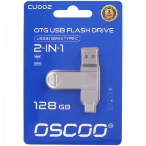 فلش 128 گیگ اوسکو Oscoo CU002 OTG Type-C USB3.1