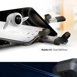 فلش 64 گیگ سیلیکون پاور Silicon Power Mobile C51 OTG Type-C USB3.2