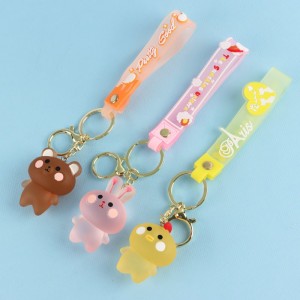 جاکلیدی سنگی پاستلی طرح حیوانات تپل