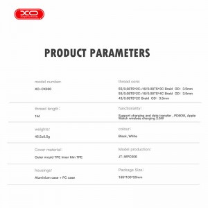 کابل دو سر تایپ سی و مغناطیسی شارژ XO XO-CX030 1.2m