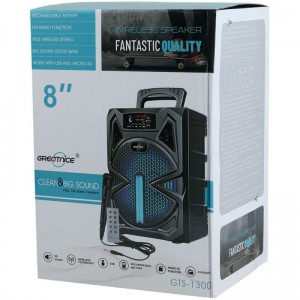 اسپیکر بلوتوثی گریت نایس GTS-1300 + میکروفون و ریموت کنترل