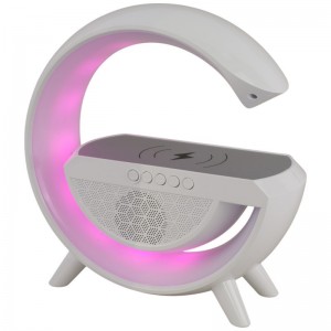 شارژر بی سیم و چراغ رومیزی اسپیکر دار ZQS1220 MZ-021 10W