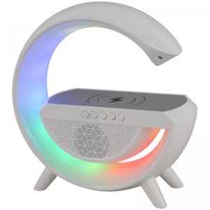 شارژر بی سیم و چراغ رومیزی اسپیکر دار ZQS1220 MZ-021 10W