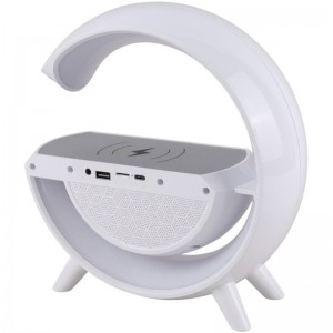 شارژر بی سیم و چراغ رومیزی اسپیکر دار ZQS1220 MZ-021 10W
