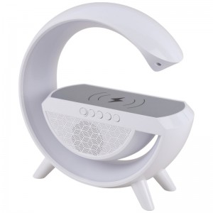 شارژر بی سیم و چراغ رومیزی اسپیکر دار ZQS1220 MZ-021 10W