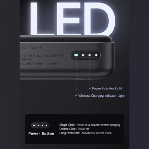 پاور بانک بی سیم فست شارژ مک دودو MC-781 PD 30W ظرفیت 10000 میلی آمپر ساعت