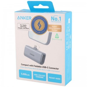 پاور بانک فست شارژ انکر A1653 PD 22.5W ظرفیت 5000 میلی آمپر ساعت