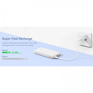 پاور بانک فست شارژ باسئوس Airpow PPQD09000 PD 20W ظرفیت 10000 میلی آمپر ساعت